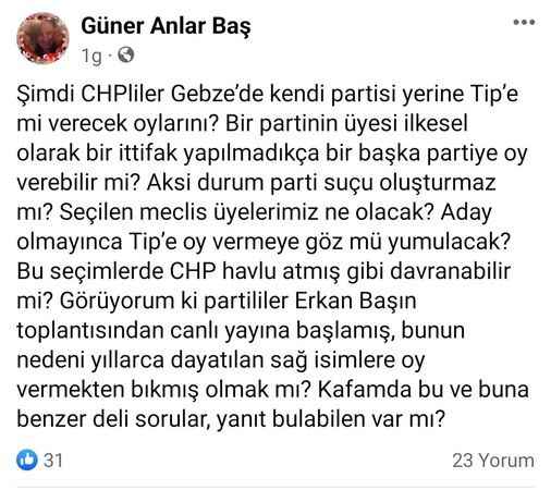 Gebze’de tepkiler büyüyor, Nail Çiler’in istifasını istedi